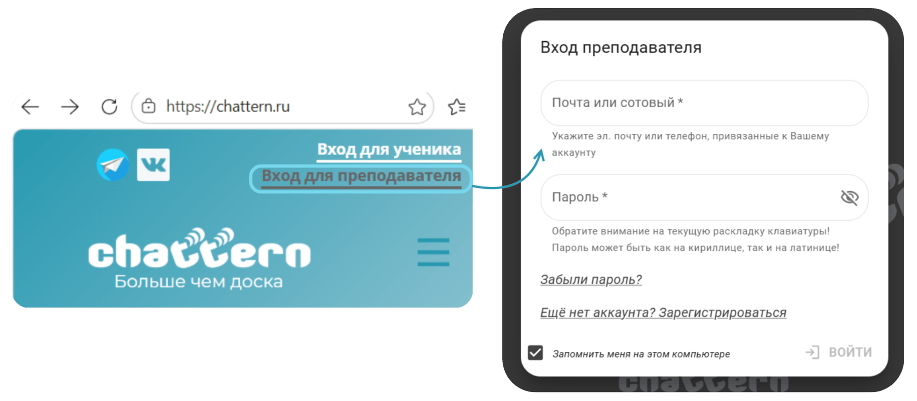 Вход